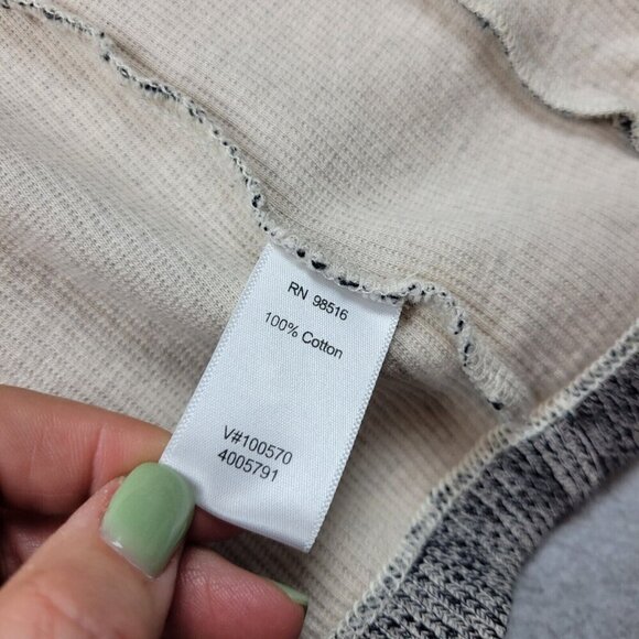 Coldwater Creek Vest Womens Size Medium Snap Front Sweater Knit Hooded Gray - Picture 6 of 10